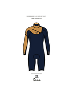 PRE-COMMANDE - FLEX ZIP SHORTY WETSUIT 2MM DUNA