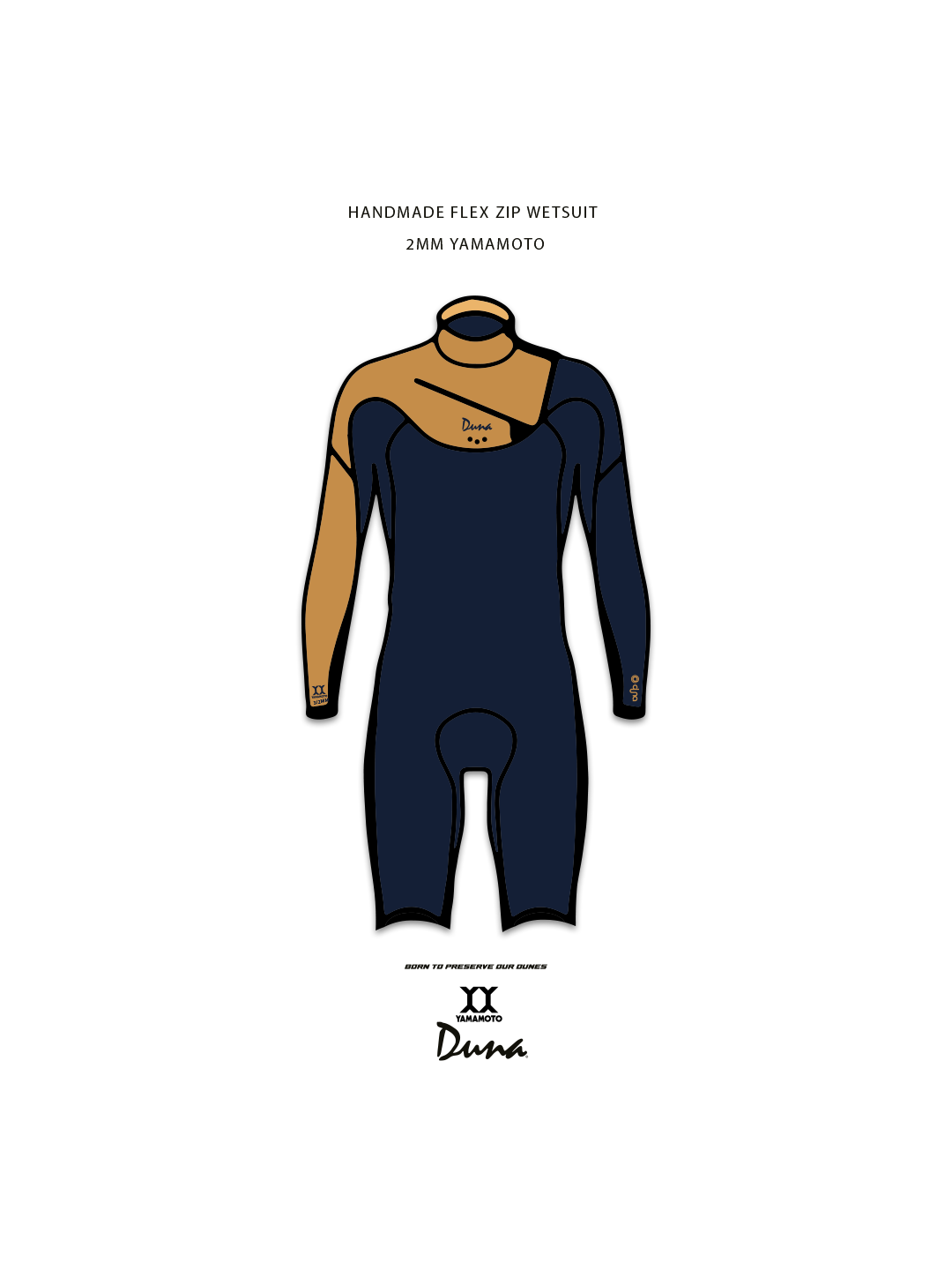 PRE-COMMANDE - FLEX ZIP SHORTY WETSUIT 2MM DUNA