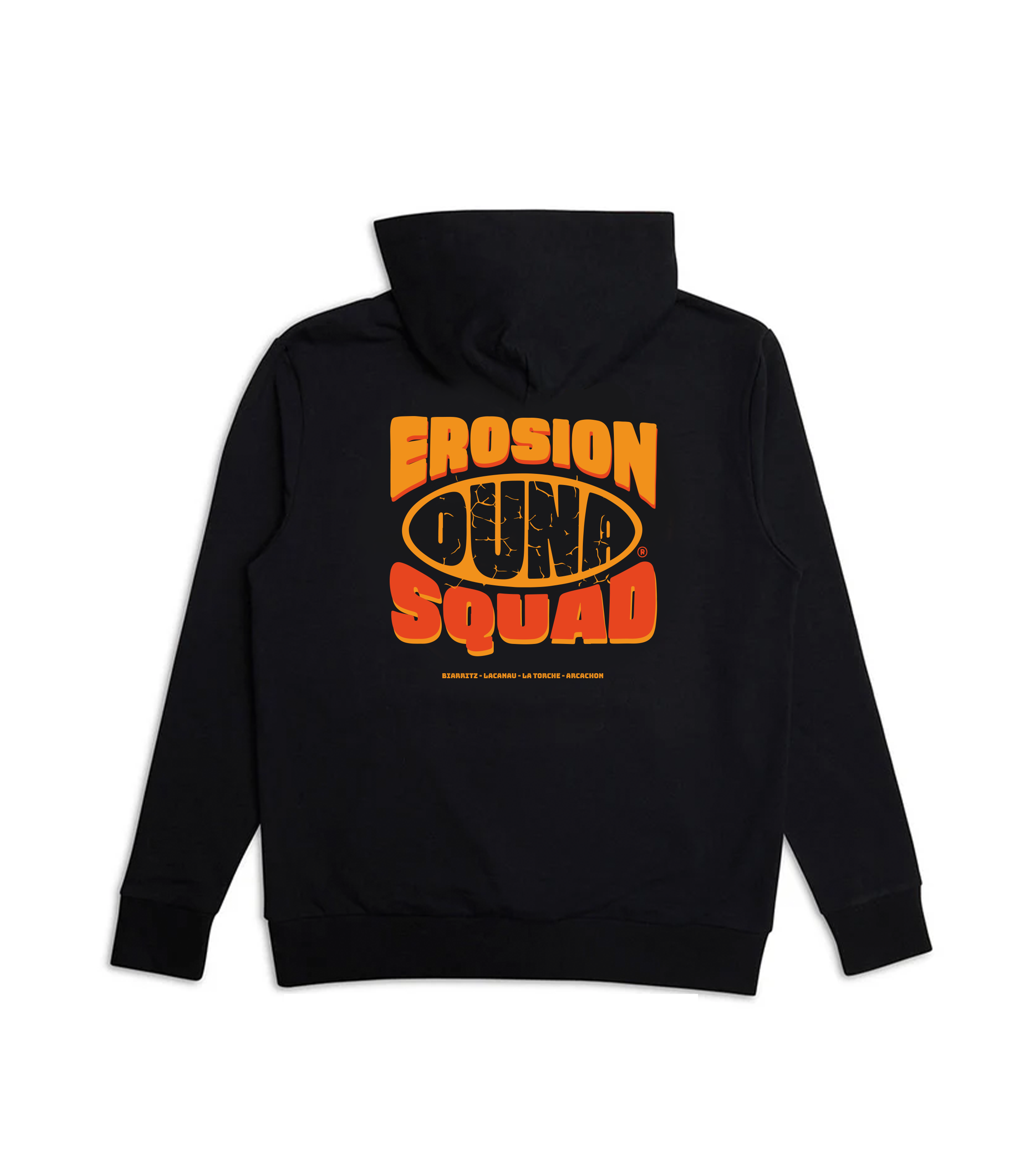 Hoodie EROSION SQUAD Black - Made in France