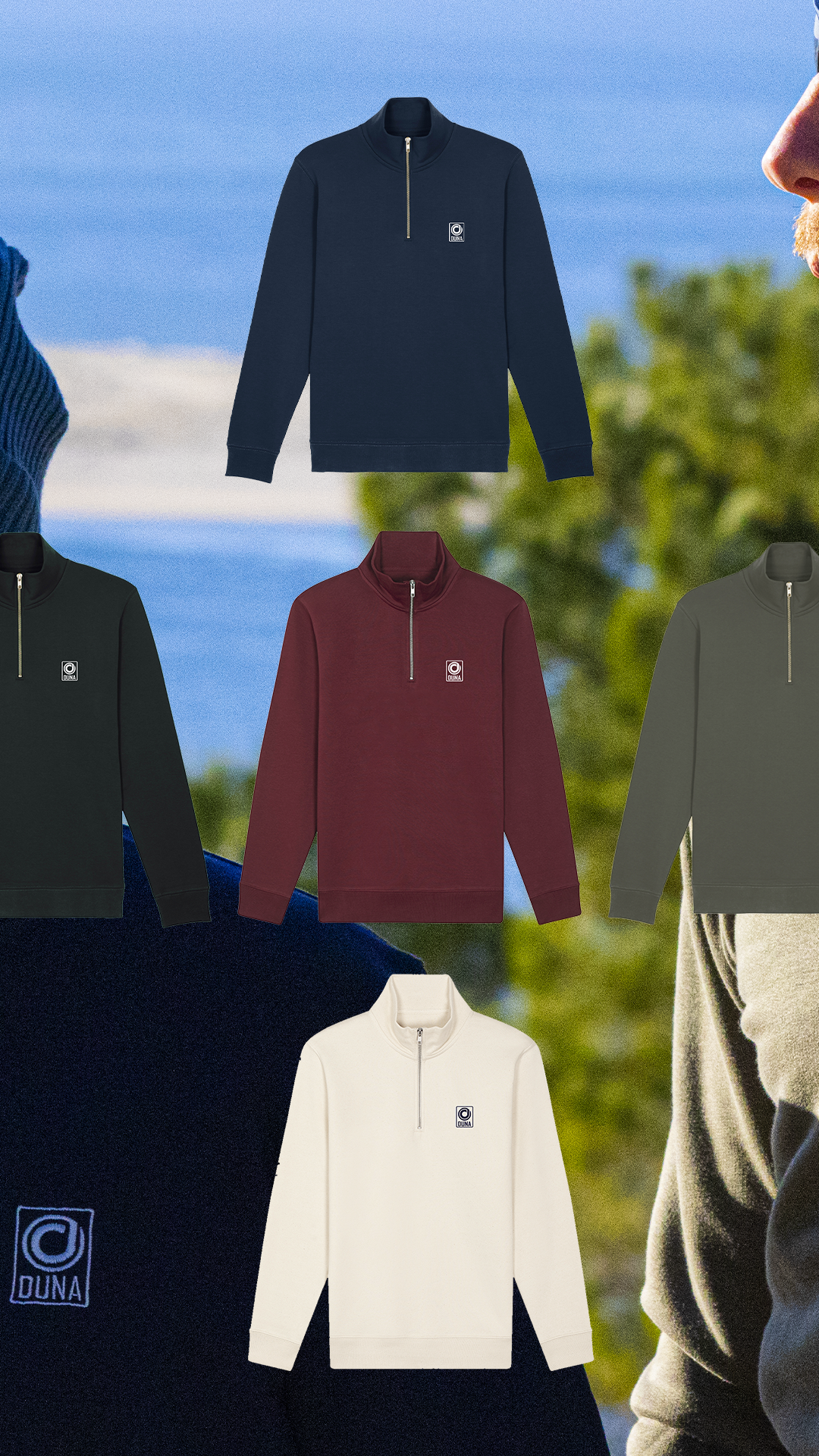 Pull Polaire Homme zipé duna