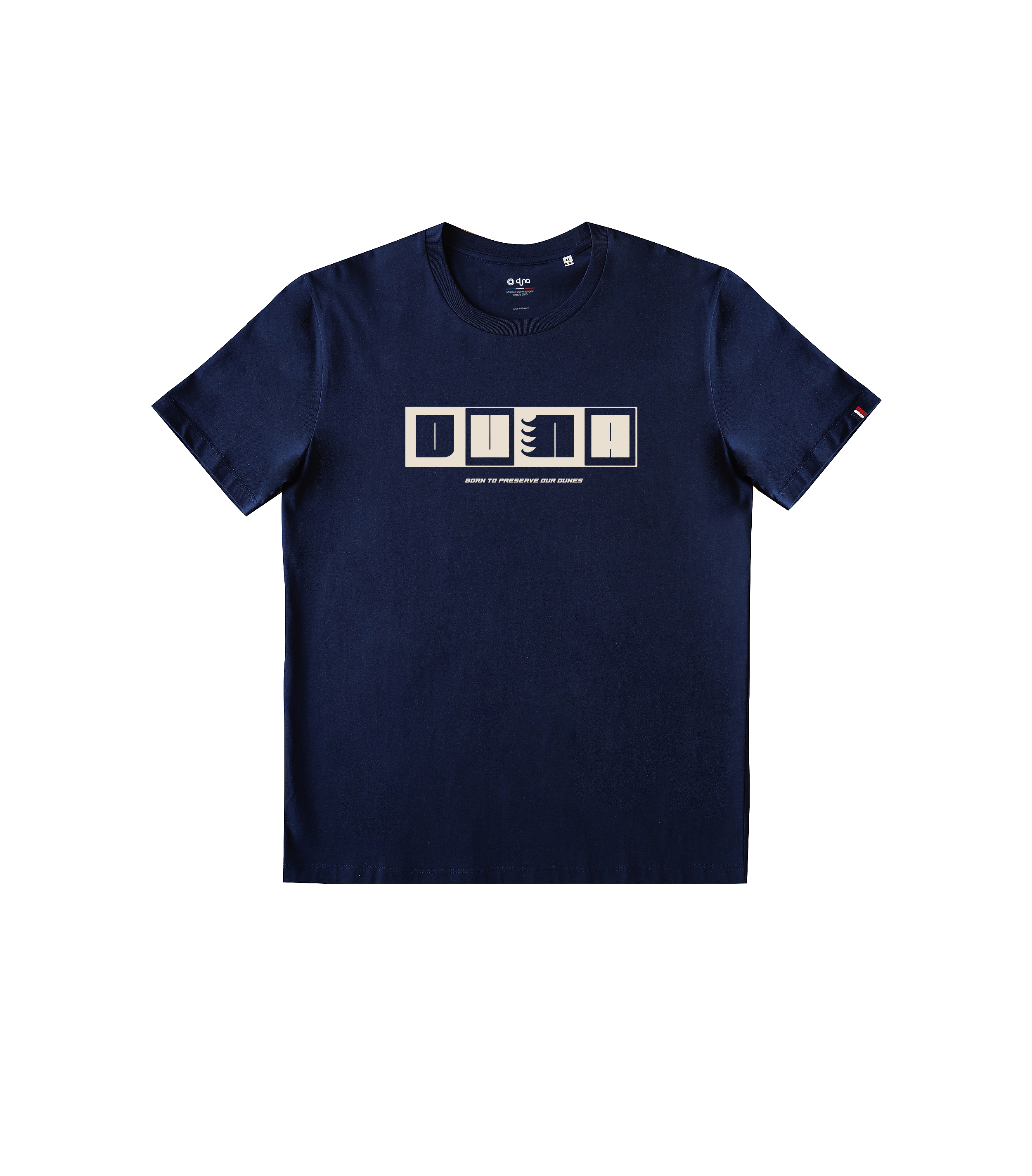 T-shirt DUNA Retro Spiral – Made in France, 100% coton peigné